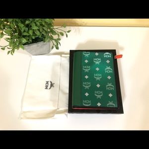 MCM passport holder Green New